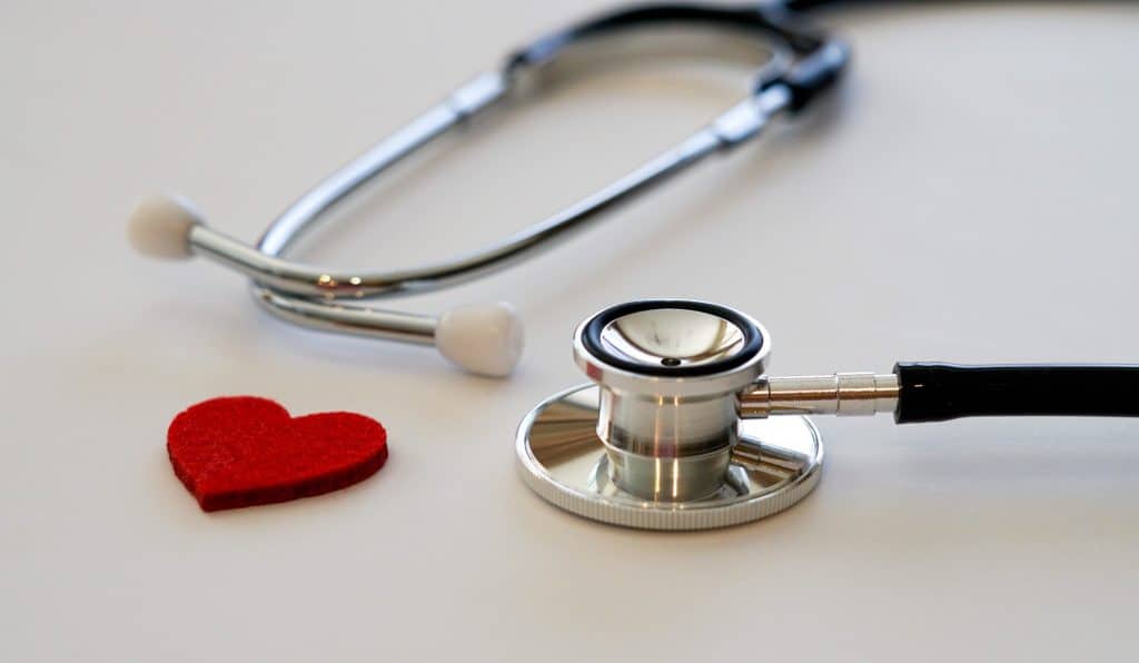 Stethoscope and a heart